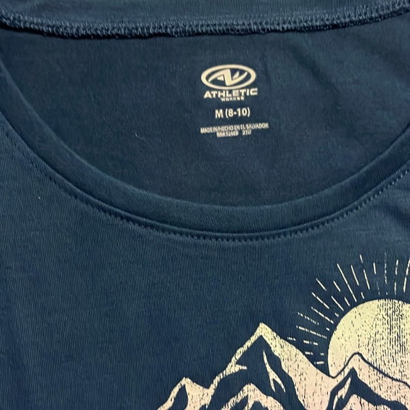 Athletic Works Women’s Graphic Print Sleeveless Blue Activewear Tank Sz M (8-10) - Picture 5 of 9